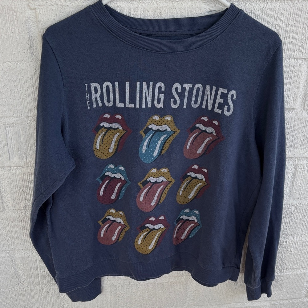 Rolling Stones Fleece Tongue Graphics The Rolling Stones Sweatshirt sz L